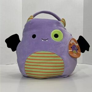 12" Squishmallow Blaze the Bat Halloween / Easter Treat Pail Bucket Basket